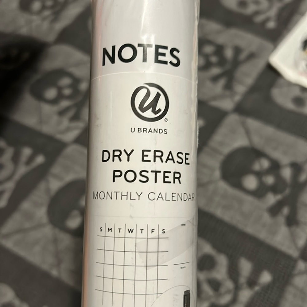 👑 Dry erase monthly calendar poster